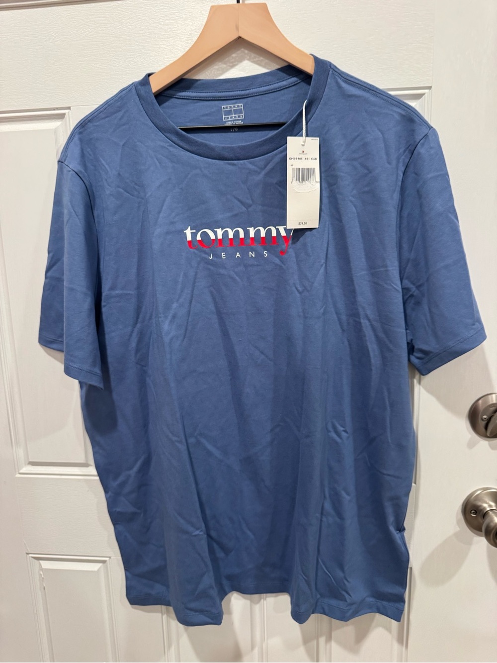 Tommy Hilfiger Blue Crewneck Logo Tee